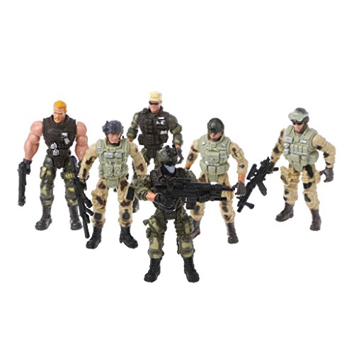 ZJL220 Figura de acción Soldado del ejército Juguete con Arma Figuras Militares Niño Juguete