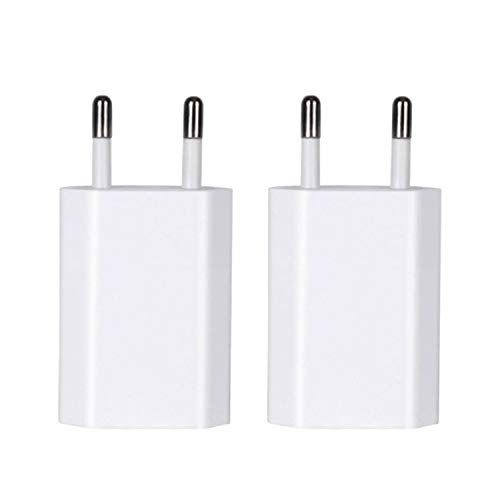 ZLONXUN Cargador USB de 2 Piezas Compatible con iPhone,Smartphone,Consola de Juegos, cámara, Lector electrónico, etc. (Paquete de 2) ZLONXUN Cargador USB de 2 Piezas Compatible con iPhone,Smartphone,Consola de Juegos, cámara, Lector electrónico, etc. (Paquete de 2)