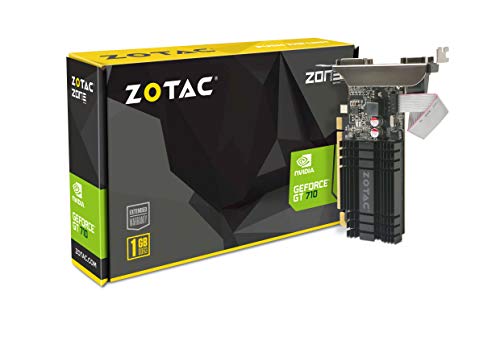 Zotac Nvidia GT 710 - Tarjeta gráfica de 1 GB (SATA, 900 MHz) Zotac Nvidia GT 710 - Tarjeta gráfica de 1 GB (SATA, 900 MHz)