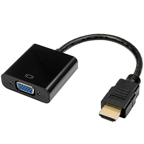 ZWOOS Adaptador HDMI a VGA, 1080p Convertidor de HDMI Masculino a VGA Hembra Compatible con Computadora, HDTV, Xbox ZWOOS Adaptador HDMI a VGA, 1080p Convertidor de HDMI Masculino a VGA Hembra Compatible con Computadora, HDTV, Xbox