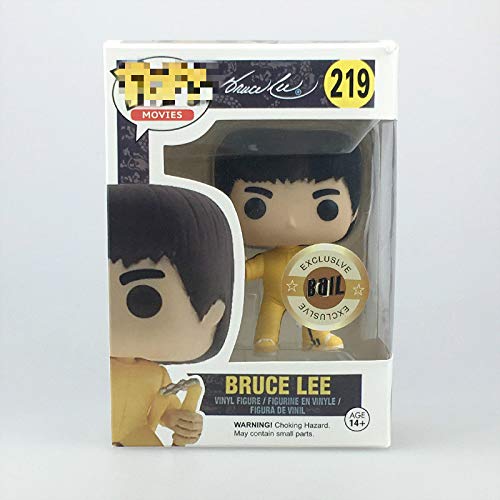 ZXZX Funko Pop Bruce Lee patea el nunchaku muñeca Modelo de decoración Hecha a Mano Bruce Lee 219 # Figura Coleccionable, Multicolor ZXZX Funko Pop Bruce Lee patea el nunchaku muñeca Modelo de decoración Hecha a Mano Bruce Lee 219 # Figura Coleccionable, Multicolor