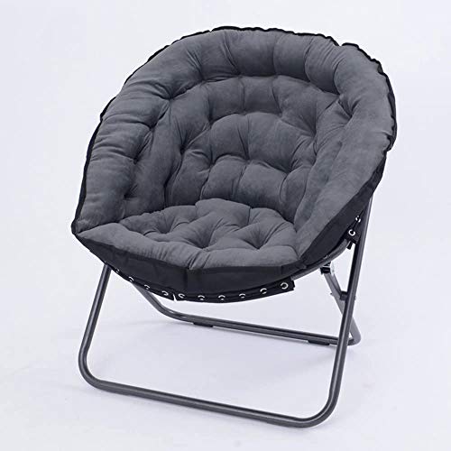 zzx Tumbona Plegable Sillas Jardin Exterior Silla Plegable sillón de Descanso Sola Silla Mini-salón sillas sofá Silla (Color, marrón),Negro