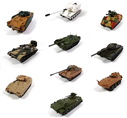 M1A1HA Type 90 Tanques LEM10 Tos-1 Lote de 6 vehículos Militares 1/72 MCV-80 Strv 103B OPO 10 T-44