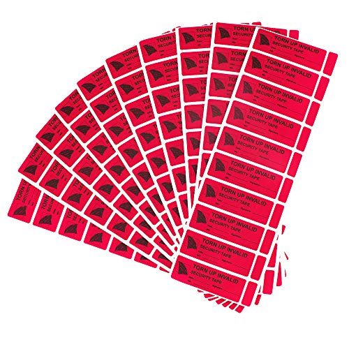 100 pegatinas de seguridad, con garantía de inviolabilidad, a prueba de manipulación 1"x3" Marked on tape 100pcs 100 pegatinas de seguridad, con garantía de inviolabilidad, a prueba de manipulación 1"x3" Marked on tape 100pcs
