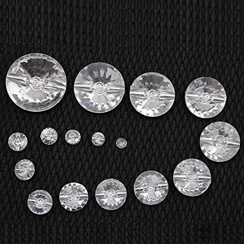 100 piezas 10/12/15/18 mm Botones de acrílico 2 agujeros Botón de diamante de cristal de imitación Accesorios de vestir zapatos Abrigo camisa giratoria DIY, Blanco, 10 mm 16L 100 piezas 10/12/15/18 mm Botones de acrílico 2 agujeros Botón de diamante de cristal de imitación Accesorios de vestir zapatos Abrigo camisa giratoria DIY, Blanco, 10 mm 16L