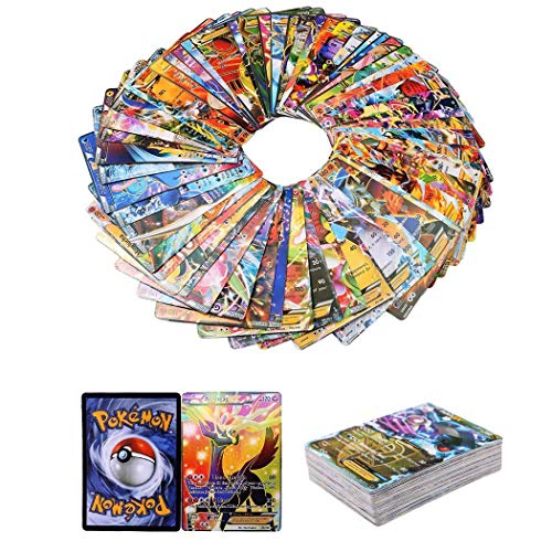 100 Piezas Pokemon Cartas, Pokemon Trading Cards, XY Series EX Cartas MEGA Cartas (80EX + 20Mega)