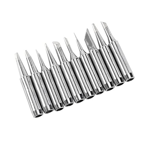 10pcs 900M-TSeries Base de cobre sin plomo Hierro de galvanoplastia y níquel Puntas de hierro de soldadura reemplazables Set Herramienta de estación de soldadura de baja temperatura 10pcs 900M-TSeries Base de cobre sin plomo Hierro de galvanoplastia y níquel Puntas de hierro de soldadura reemplazables Set Herramienta de estación de soldadura de baja temperatura