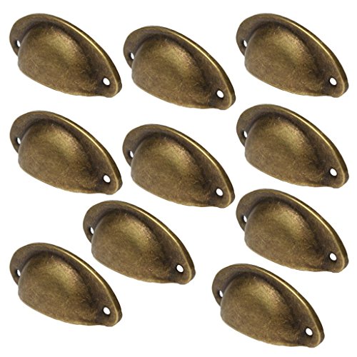 10pcs Tirador Perilla Aleación de Zinc para Cajón Cabina Puerta -Color Latón Antiguo 10pcs Tirador Perilla Aleación de Zinc para Cajón Cabina Puerta -Color Latón Antiguo