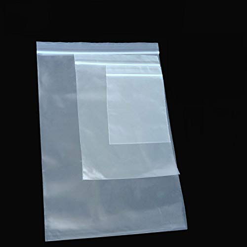 [180 piezas] Bolsa de plástico transparente MZMing Mixed Sized-(6x8cm 9x13cm 13x19cm) Bolsas de comida Strong Seal para ahorrar espacio Bolsas reutilizables Strong Zip Lock