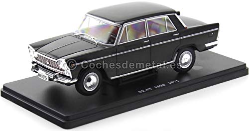 1971 Seat 1500 Negro Coches Inolvidables 1:24 Editorial Salvat ES03 1971 Seat 1500 Negro Coches Inolvidables 1:24 Editorial Salvat ES03