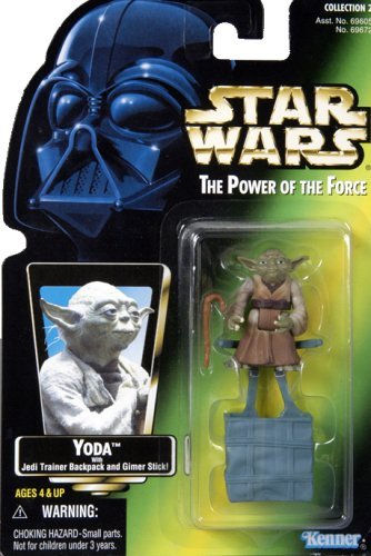 1997 Hasbro Star Wars The Power of the Force Yoda Green Card with Holographic Picture by Hasbro