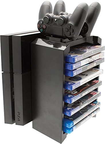 2-In-1 Games Storage Tower And Twin Charging Dock (PS4) [Importación Inglesa]