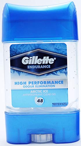 2 x Gillette Endurance Antiperspirant Clear Gel 70ml Arctic Ice