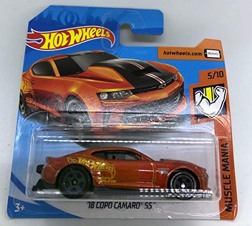 2019 Hot Wheels '18 Copo Camaro SS Orange 5/10 Muscle Mania 71/250 (Short Card)