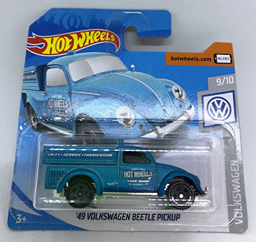 2019 Hot Wheels '49 Volkswagen Beetle Pickup Blue 9/10 Volkswagen 47/250 (Short Card)