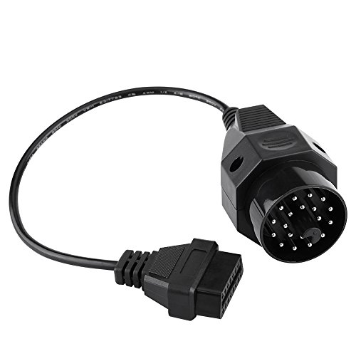 20PIN OBD1 a 16PIN OBD2 Adaptador Conector Escáner Cable 20 Pin OBD2 Escáner de diagnóstico de diagnóstico redondo para E36 E38 E39 E46 E53 X5 Z3 20PIN OBD1 a 16PIN OBD2 Adaptador Conector Escáner Cable 20 Pin OBD2 Escáner de diagnóstico de diagnóstico redondo para E36 E38 E39 E46 E53 X5 Z3