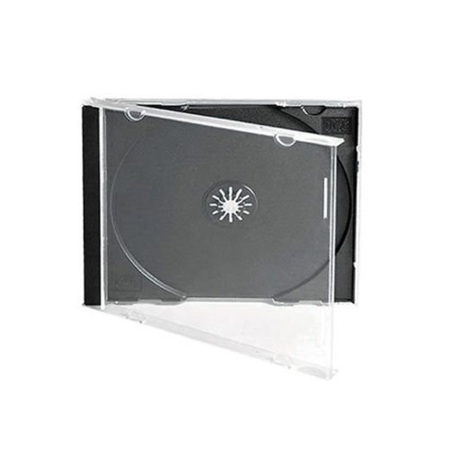 25 Individual Estándar 10mm CD Caja Joyero Con Negro Bandeja