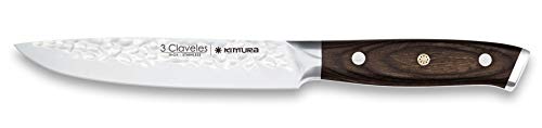 3 Claveles Cuchillo de cocina profesional Kimura cuchillo cocina muy ligero menaje de cocina muy resistente de 13 cm-5" de hoja 3 Claveles Cuchillo de cocina profesional Kimura cuchillo cocina muy ligero menaje de cocina muy resistente de 13 cm-5" de hoja