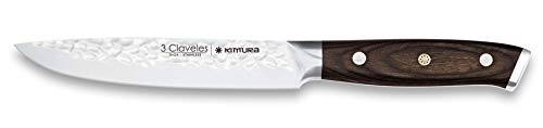 3 Claveles Cuchillo de cocina profesional Kimura cuchillo cocina muy ligero menaje de cocina muy resistente de 13 cm-5" de hoja