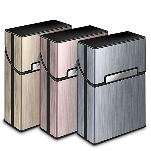 3 Piezas Portátil Caja de Cigarrillo,Cigarette Case de la aleación de Aluminio,Caja Cigarrillo con la Cerradura magnética para 20 Cigarrillos 3 Piezas Portátil Caja de Cigarrillo,Cigarette Case de la aleación de Aluminio,Caja Cigarrillo con la Cerradura magnética para 20 Cigarrillos