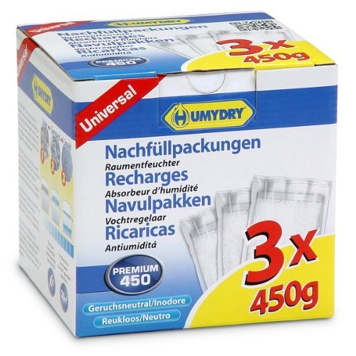 3 Recambios Antihumedad en Bolsa de 450g para Deshumidificador 3 Recambios Antihumedad en Bolsa de 450g para Deshumidificador