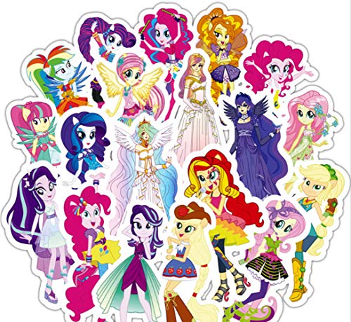 31Pcs Prince Stickers Set para Niños Estuche De Viaje Bicicleta Nevera Laptop Cute Cartoon Sticker Little Pony Sticker 1.2In-3.9 In