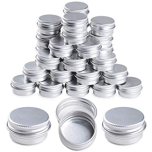 35 Unidades Tarros de Aluminio 5ml Latas Aluminio Vacías Envases Contenedores Botes Cajas Metal Pequeñas