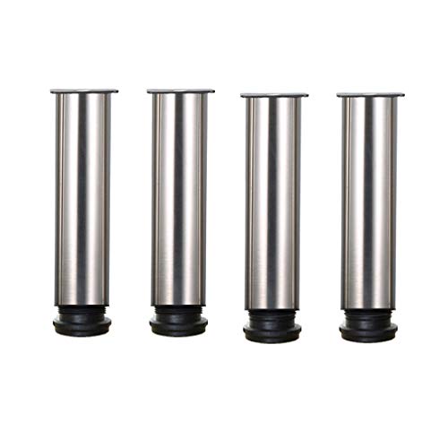 4 piezas Pies ajustables, Pies de gabinete de 200 mm de altura, patas de mesa, patas de muebles, acero inoxidable cepillado, altura ajustable de 0-15 cm, vienen con tornillos de acero inoxidable 4 piezas Pies ajustables, Pies de gabinete de 200 mm de altura, patas de mesa, patas de muebles, acero inoxidable cepillado, altura ajustable de 0-15 cm, vienen con tornillos de acero inoxidable