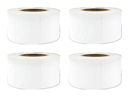 4 Rollos 3200 piezas etiquetas 40 mm x 30 mm adhesivo térmico papel de etiqueta de precio de supermercado en blanco Etiqueta de impresión directa impermeable