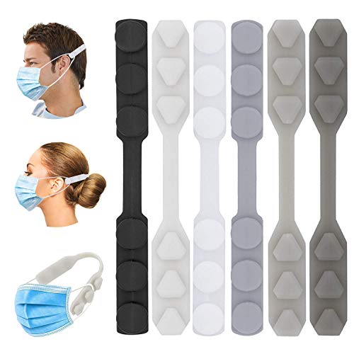 6 PCS Salvaorejas Mascarillas Extensor, Protectores de Orejas, Sujeta Mascarillas ó Enganche para Mascarillas, Extender Ganchos para Máscara, Despídete del Dolor en las Orejas