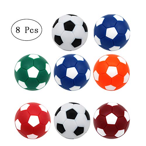 8 Piezas Pelotas de Futbolín, Reemplazos Del Juego de Futbolín, Bolas de Repuesto para Futbolines, Adecuado para Decoración de Cumpleaños de Fútbol, Premios en el Aula, Actividades de Fiesta, Etc