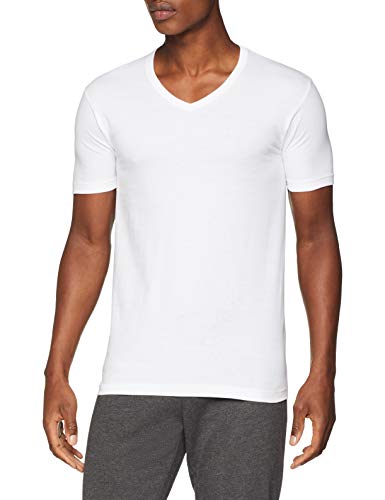 Abanderado Camiseta de algodón Manga Corta Cuello Pico, Blanco, XL para Hombre Abanderado Camiseta de algodón Manga Corta Cuello Pico, Blanco, XL para Hombre