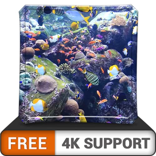 Acuario HD de belleza acuática gratis: decora tu habitación con un hermoso acuario de vida marina en tu televisor HDR 4K TV 8K y dispositivos de fuego como fondo de pantalla, decoración para las vacac