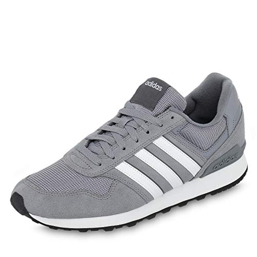Adidas 10K, Zapatillas Hombre, Gris (Grey/Footwear White/Grey 0), 45 1/3 EU