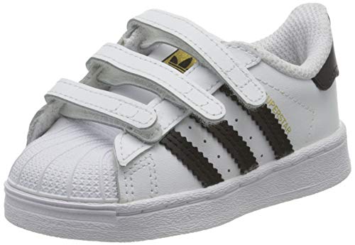 Adidas Superstar CF Jr, Zapatillas Deportivas Unisex bebé, Footwear White/Core Black/Footwear White, 23 EU