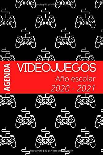 Agenda Videojuegos Año Escolar 2020-2021: Ideal para la Escuela Media, Secundaria y Superior | Para Chicas o Chicos Fanáticos de Videojuegos | 15x22cm