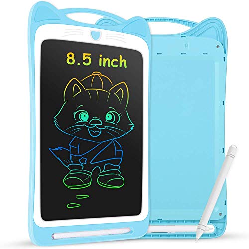 AGPTEK 8.5 Pulgadas Tablets de Escritura con Pantalla de Color LCD, Botón de Bloqueo, Portátil Tableta de Dibujo para Niños, Clase, Casa, Azul