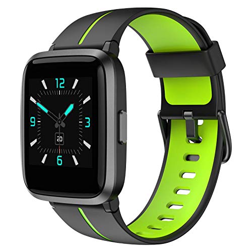 AIKELA Smartwatch,Relojes Inteligentes Mujer Hombre,Deporte Reloj de Fitness con Impermeable IP68,Actividad Monitores de Datos Físicos/Ciclo Menstrual Femenino,Compatible con Android iOS Verde