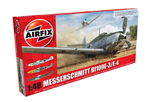 Airfix-1/48 Messerschmitt Me109E-4/E-01 Model, Color Gris (Hornby Hobbies LTD A05120B)