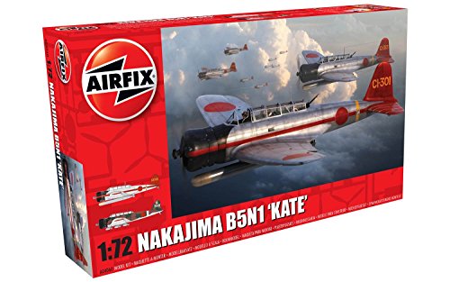 Airfix- Kit de modelismo, avión Nakajima B5N1 Kate (Hornby A04060) Airfix- Kit de modelismo, avión Nakajima B5N1 Kate (Hornby A04060)