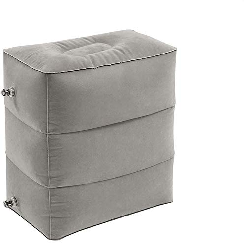 Almohada Inflable de Viaje para Descanso del Pié,Plegable y Ajustable en Altura Almohada de viaje para camping largos vuelos en aviones, coches, autobuses, trenes Gris Almohada Inflable de Viaje para Descanso del Pié,Plegable y Ajustable en Altura Almohada de viaje para camping largos vuelos en aviones, coches, autobuses, trenes Gris