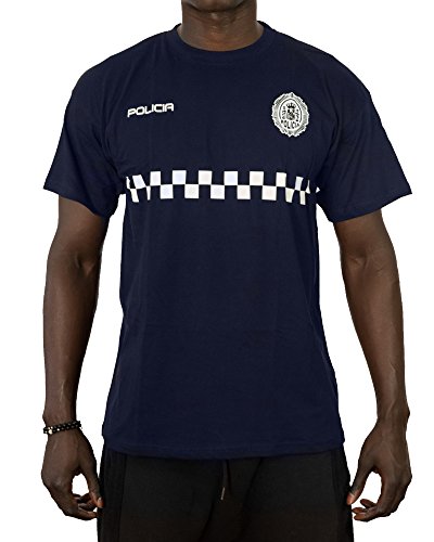 Alpimara Camiseta Policía Local para Niño (Marino, 7/8 Años)