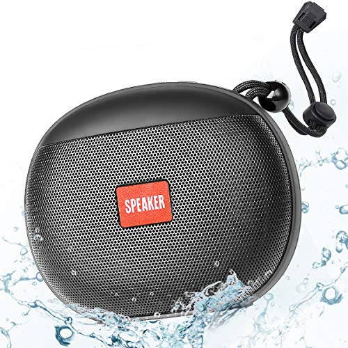 Altavoz Portatiles, Altavoz Portatil Bluetooth 5.0, Estéreo TWS HD, 12H de Reproducción, Altavoz Exterior con Micrófono, Impermeable IPX6, AUX/TF/FM, para Móvil, Tabletas, MP3, Fiestas, Viajes