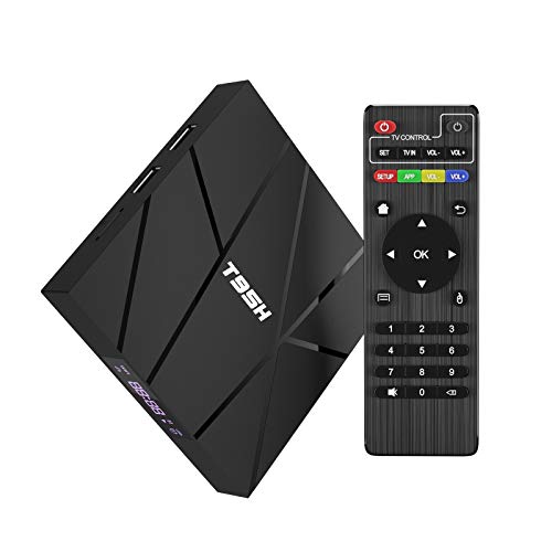 Android T95H - Smart TV Box, Android 10.0, 2 GB de RAM/16 GB de ROM, procesador Allwinner H616 de 4 núcleos, compatible con Resolución 6K/3D/H.265, 10/100M LAN Ethernet 10/100 m, wifi 2,4 GHz