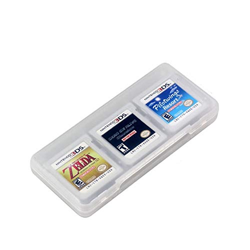 ankunlunbai Caja de almacenamiento de plástico duro 6 en 1 para tarjetas de juegos Nintend DS 2DS New 3DS XL LL 3DSLL 3DSXL