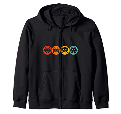 Años 80 Videojuego Vintage Retro Arcade Sudadera con Capucha Años 80 Videojuego Vintage Retro Arcade Sudadera con Capucha