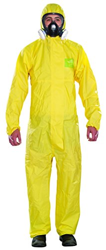 Ansell AlphaTec 2300 PLUS Mono de Trabajo con Capucha, Traje para Químicos, Usos Industriales, Biológicos y Bricolaje, Amarillo, Tamaño XL (1 Unidad) Ansell AlphaTec 2300 PLUS Mono de Trabajo con Capucha, Traje para Químicos, Usos Industriales, Biológicos y Bricolaje, Amarillo, Tamaño XL (1 Unidad)