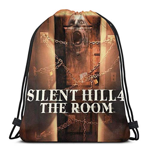 AOOEDM Silent Hill 4 The Room - Ps2 Box Art Cover - Brazz Sport Sackpack Mochila con cordón Bolsa de gimnasio Saco