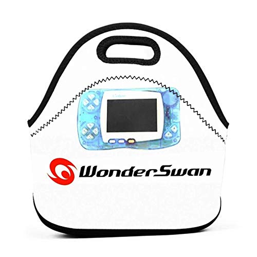 AOOEDM Wonderswan Consola Retro Trabajo Escuela Picnic Bolsa de almuerzo aislada Tote Fiambrera reutilizable para hombres Mujeres Niños