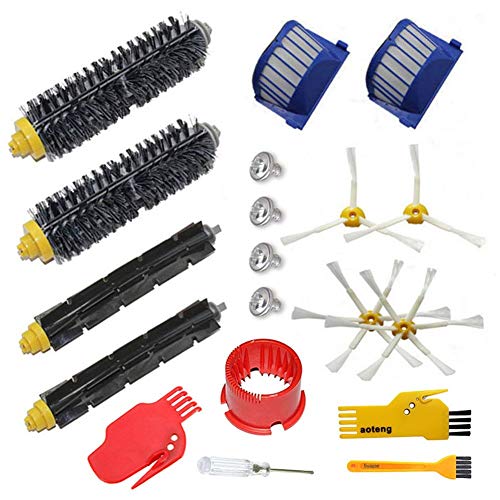 aotengou Pack Kit Cepillos Repuestos de Accesorios para Aspiradoras iRobot Roomba Serie 600 529 595 630 650 660 670 aotengou Pack Kit Cepillos Repuestos de Accesorios para Aspiradoras iRobot Roomba Serie 600 529 595 630 650 660 670